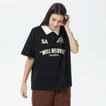 Printed Polo Shirt for Women Image