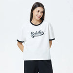 White Printed T.Shirt for Women Image