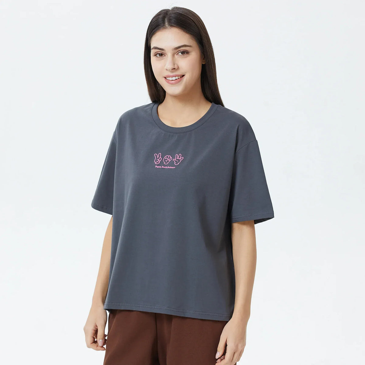 Embroidery Printed T.Shirt for Women Image