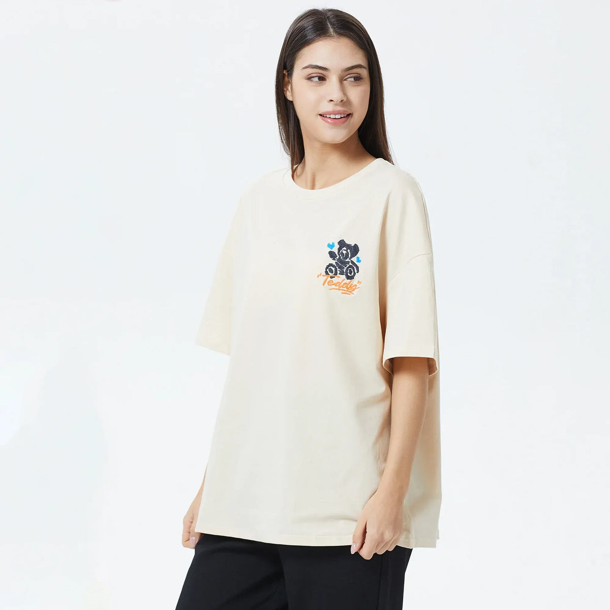 Embroidery Printed T.Shirt for Women Image