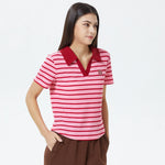 Striped Polo Shirt for Women Image