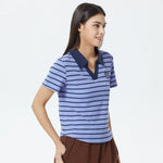 Striped Polo Shirt for Women Image