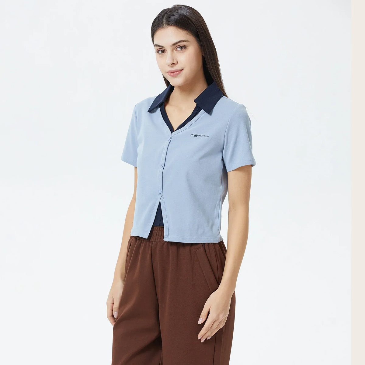 Embroidery Polo Shirt for Women Image