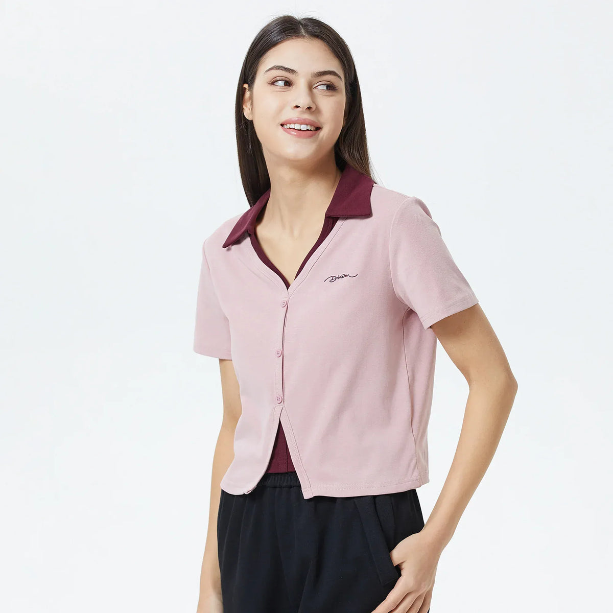 Embroidery Polo Shirt for Women Image