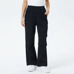 Black Plain Pants for Women Image