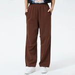 Dark-Brown Plain Pants for Women Image