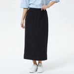 Black Plain Skirt for Women Image
