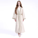 Khaki Plain Galabia-2Pc for Women Image