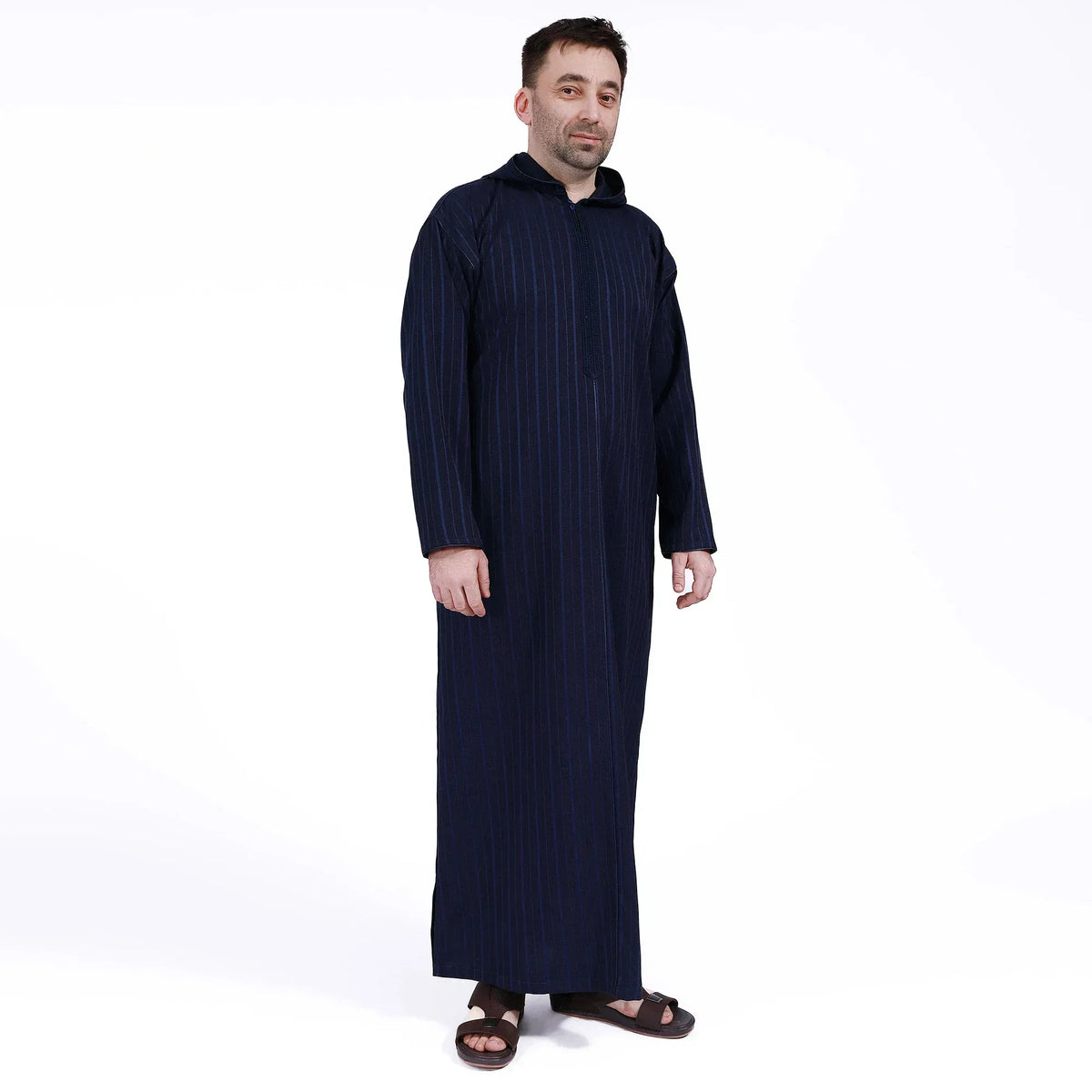 Striped Arabic Thoub For Men Image