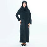Black Jacquard Arabic Abaya For Women Image