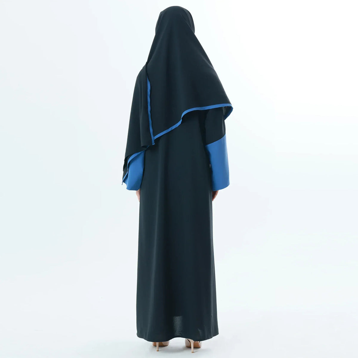 Color-Blocked Arabic Abaya For Women Image