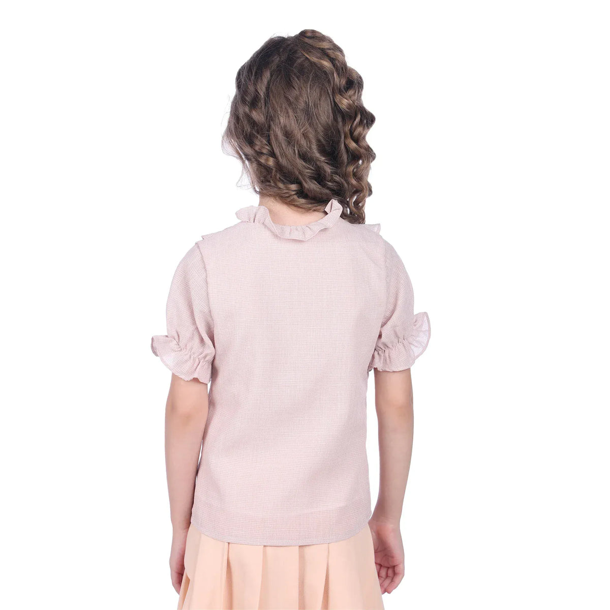 Checked Formal Shirt For Girls Image