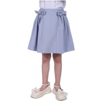 Blue Purple Plain Formal Skirt For Girls Image