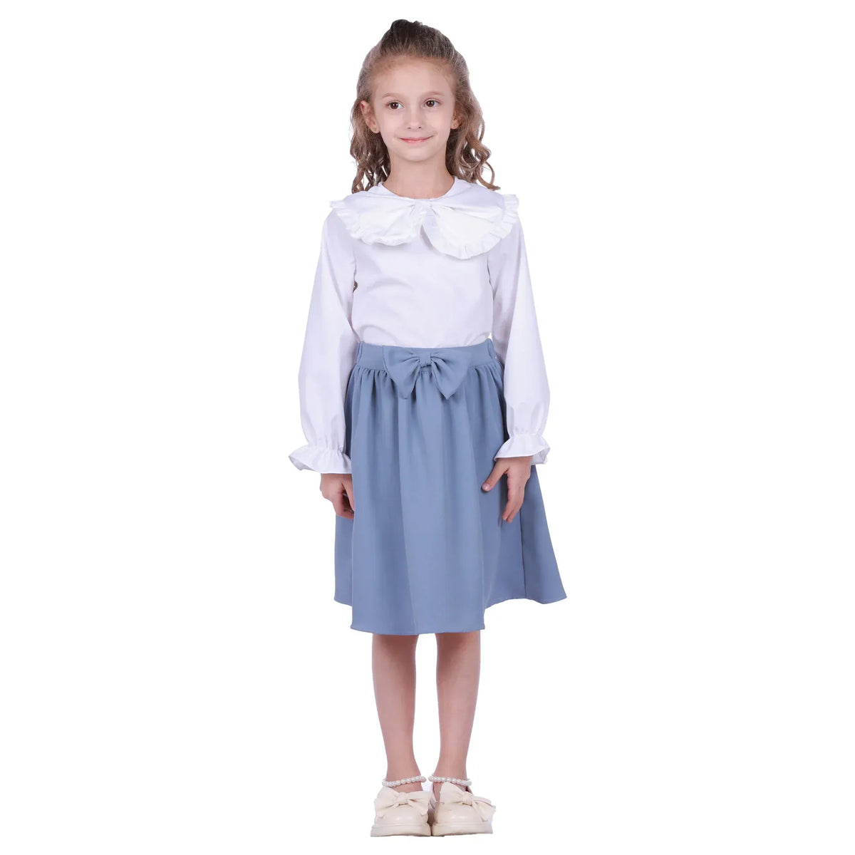 Plain Formal Blouse For Girls Image