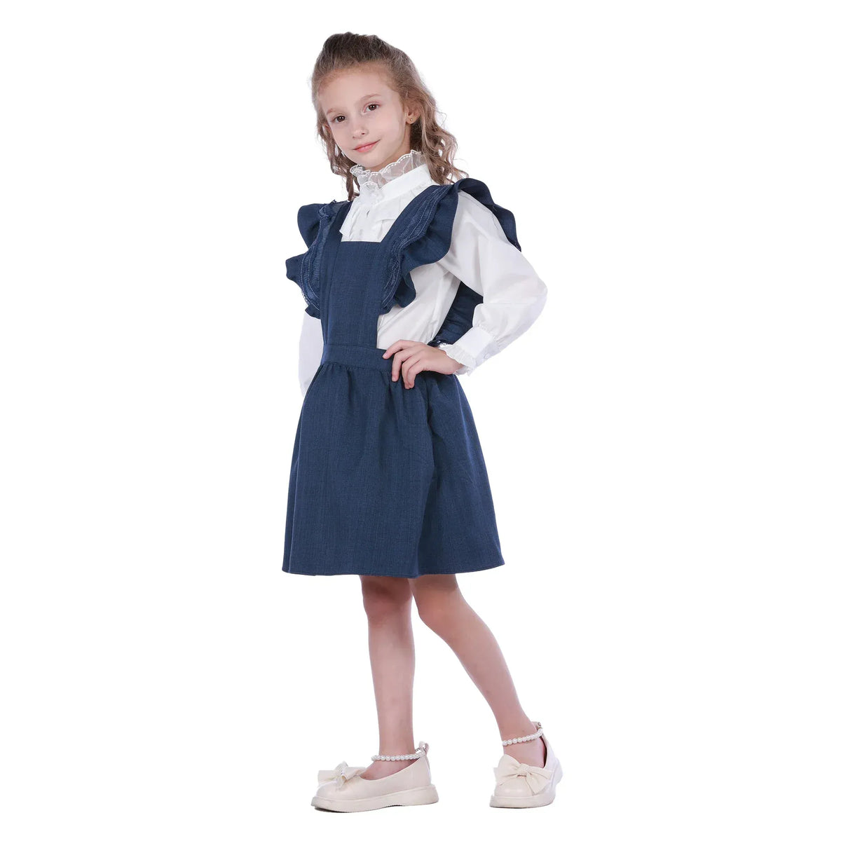 Embroidery Formal Dress For Girls Image
