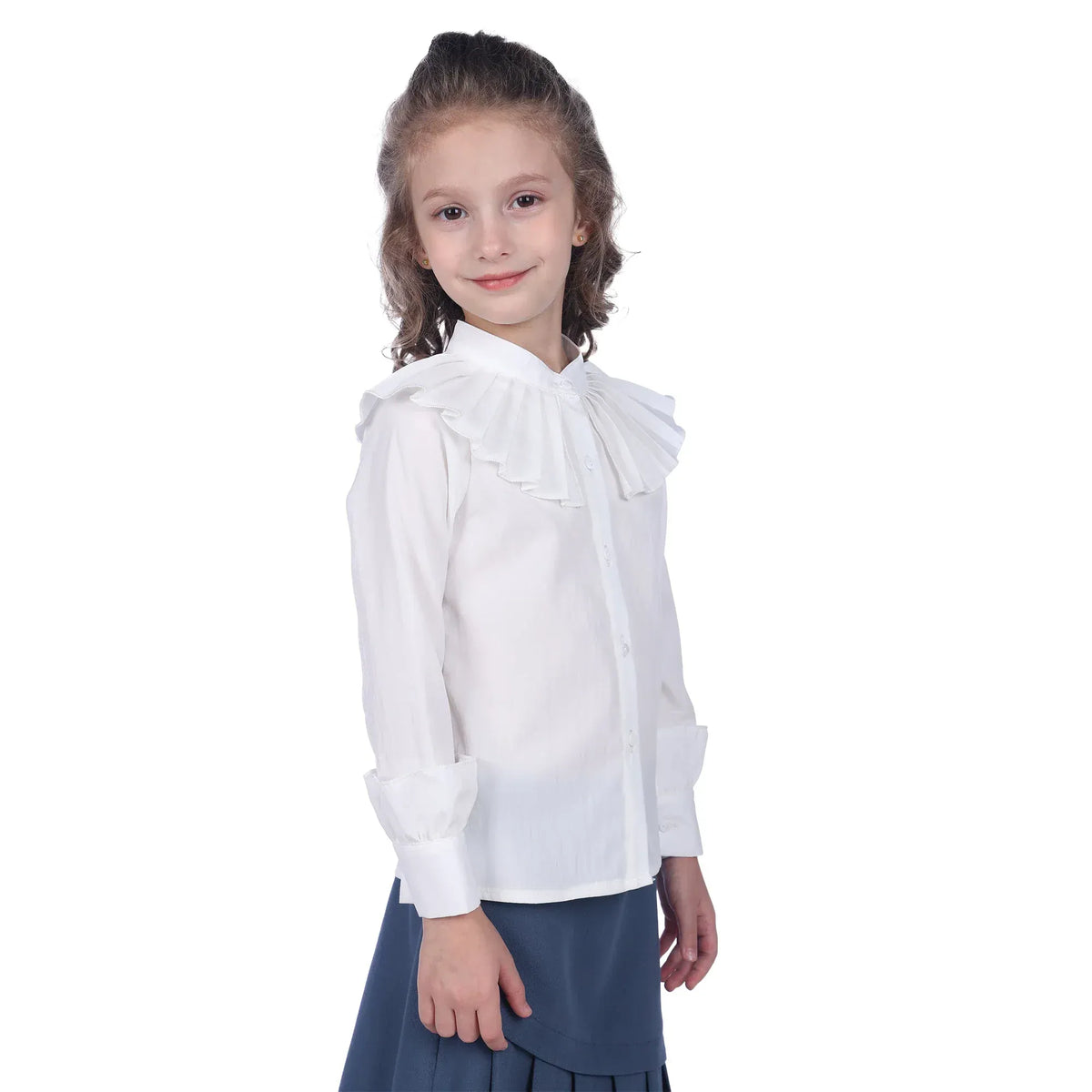 Plain Formal Shirt For Girls Image