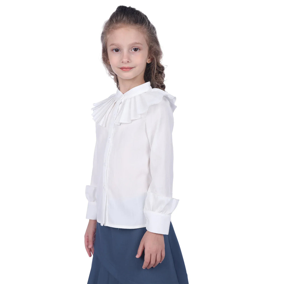 Plain Formal Shirt For Girls Image