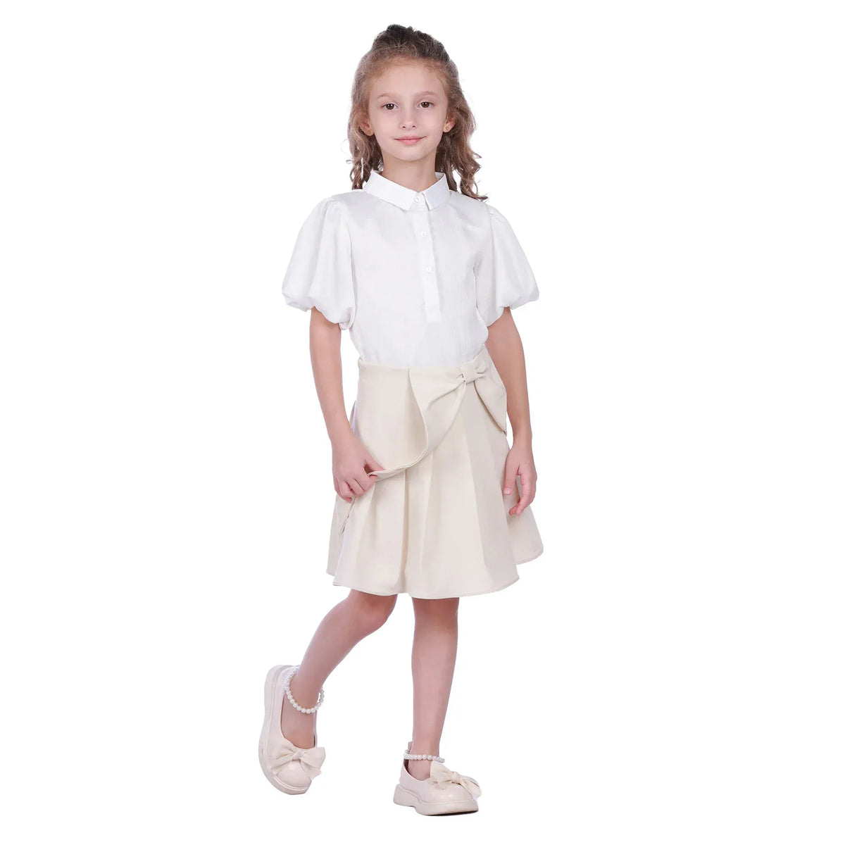 Plain Formal Skirt For Girls Image