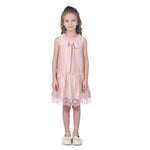 Light Pink Floral Formal Dress For Girls Image