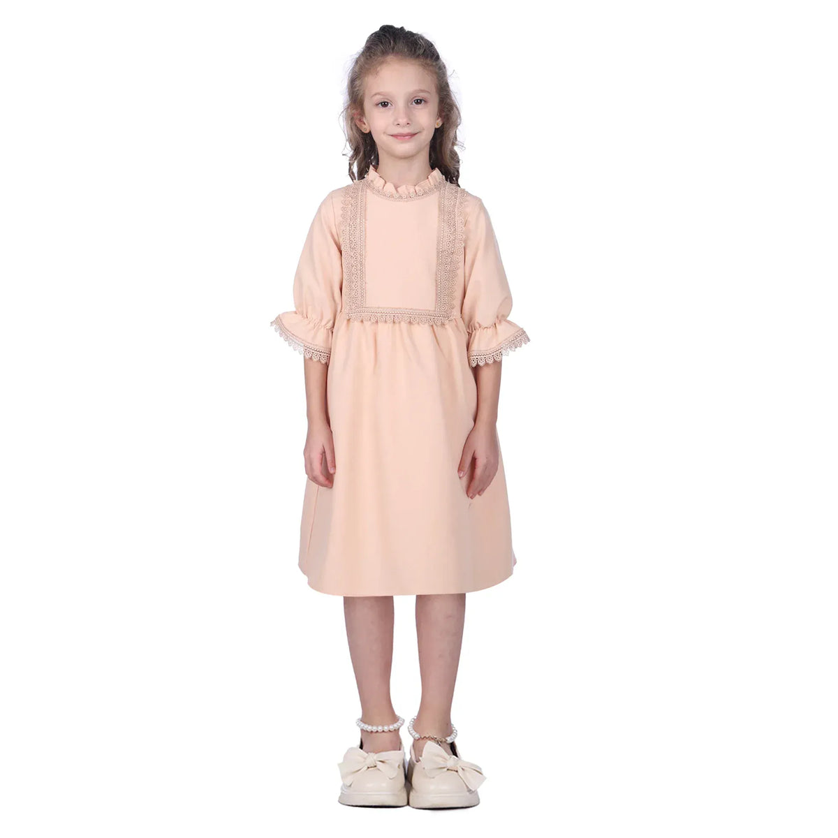 Embroidery Formal Dress For Girls Image