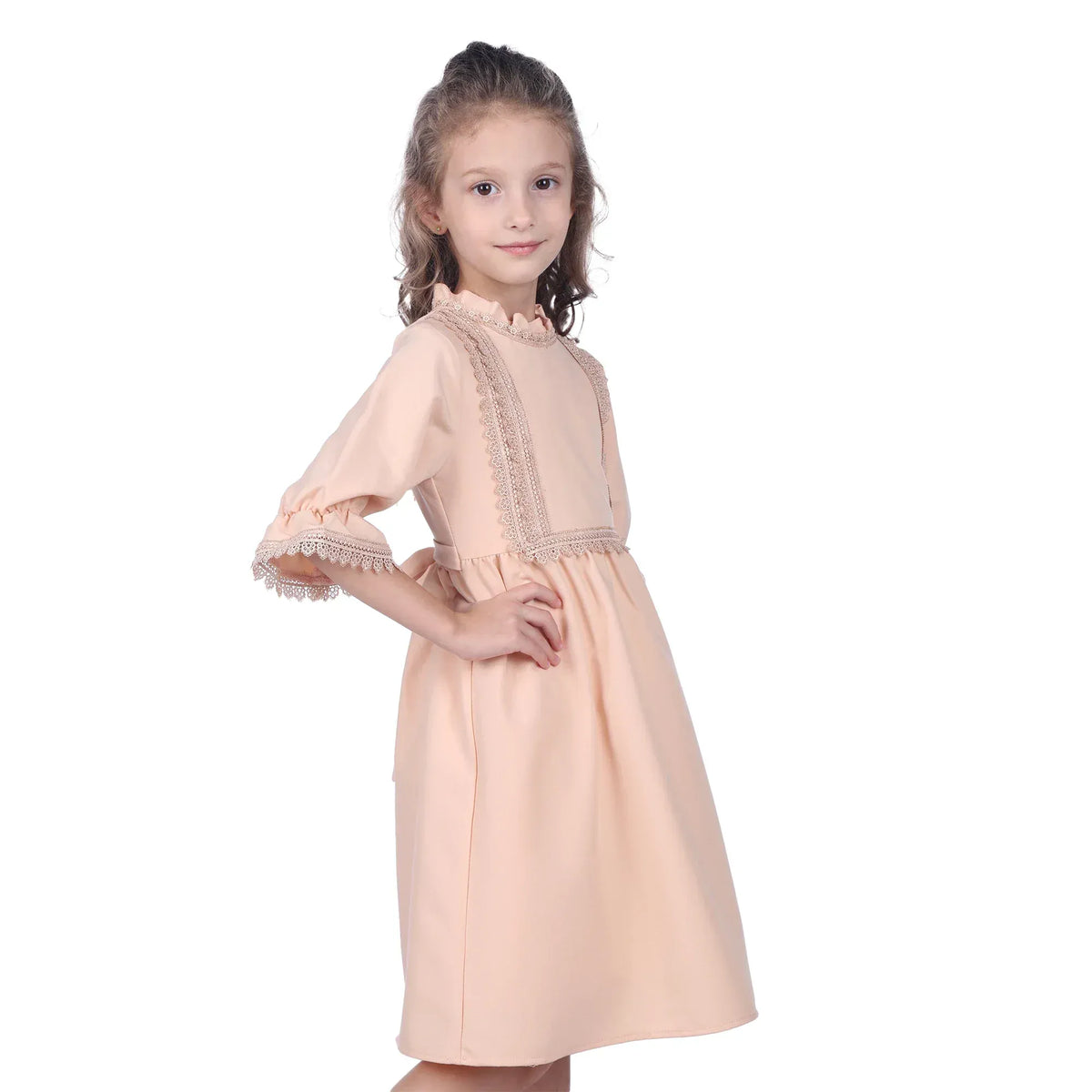 Embroidery Formal Dress For Girls Image