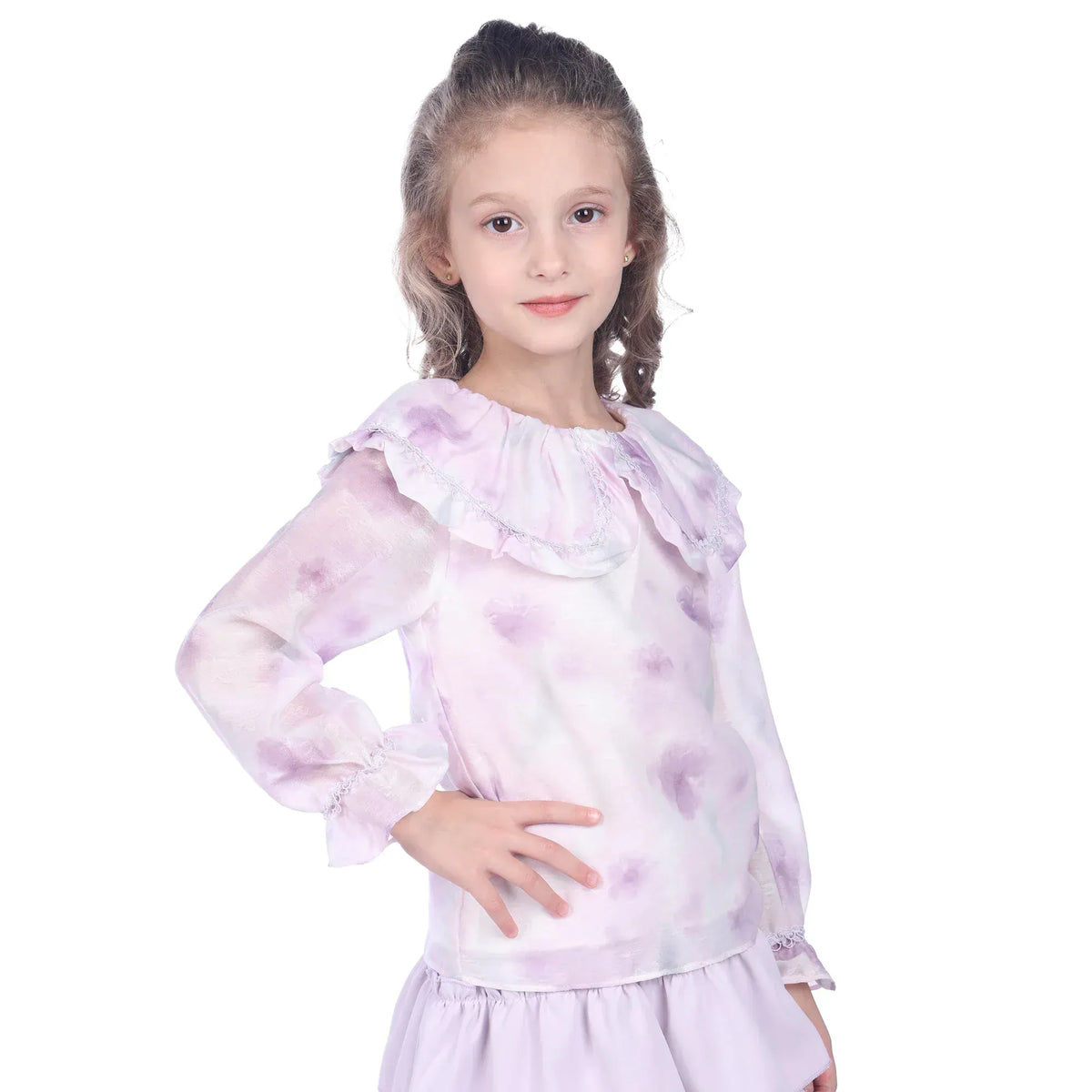 Floral Formal Blouse For Girls Image