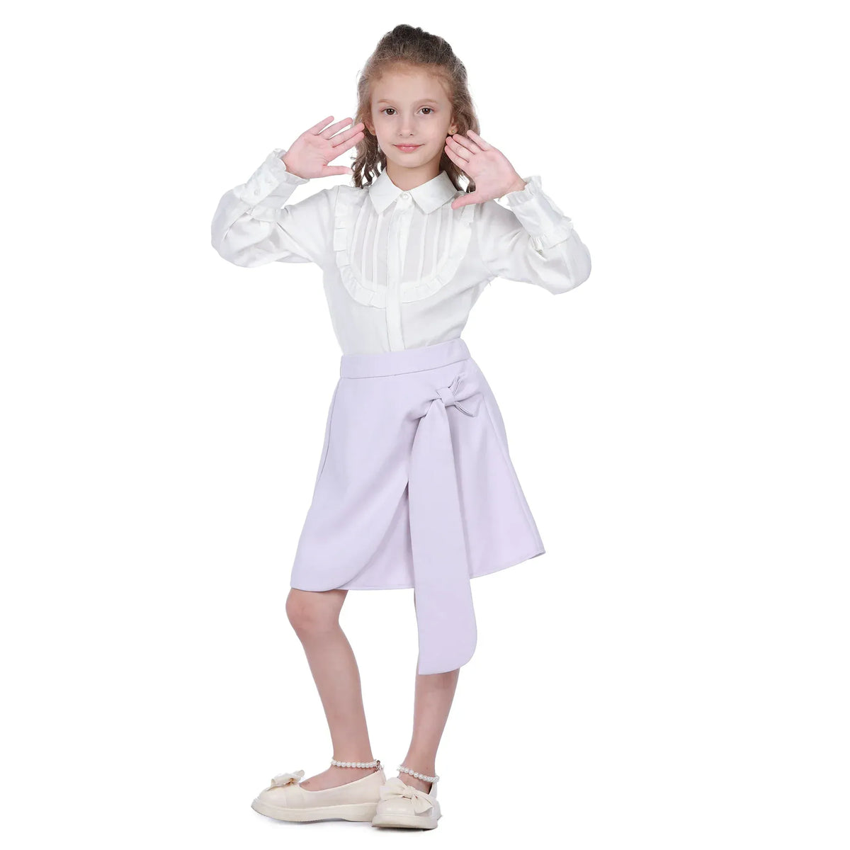 Plain Formal Shirt For Girls Image