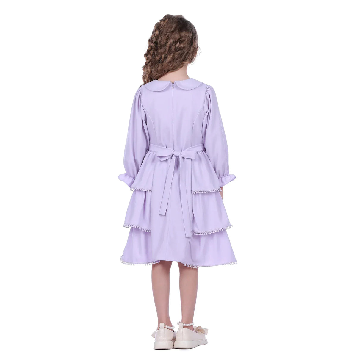 Embroidery Formal Dress For Girls Image