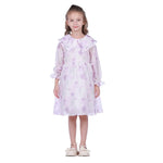 Pink Purple Floral Formal Dress For Girls Image
