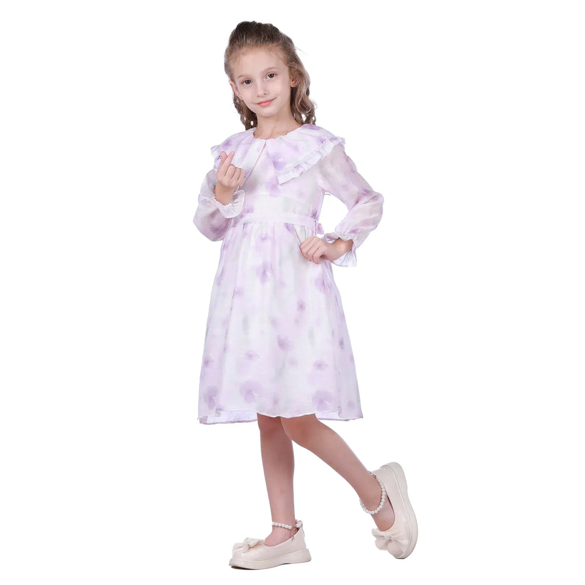 Floral Formal Dress For Girls Image