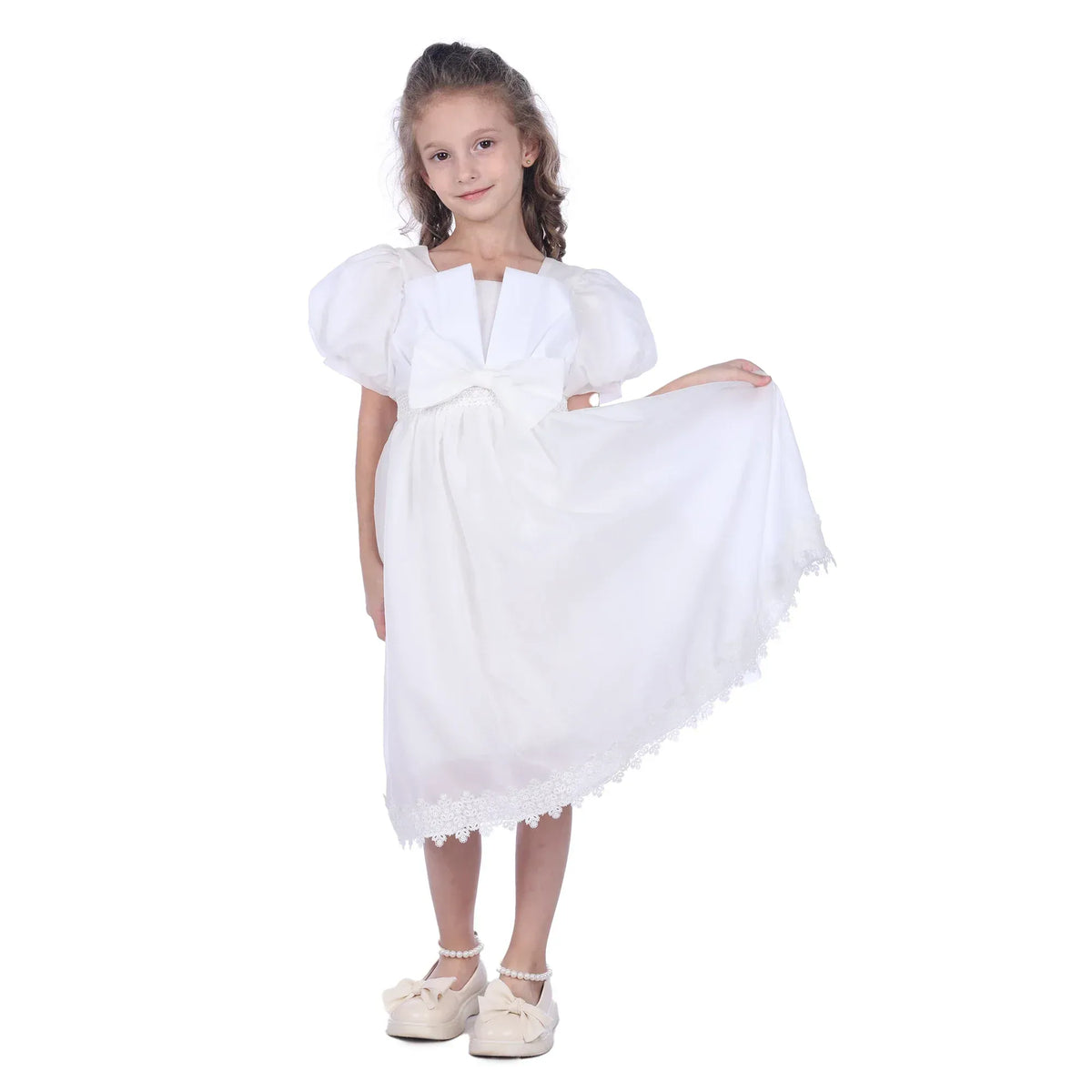 Laced Facny Dress for Girls Image