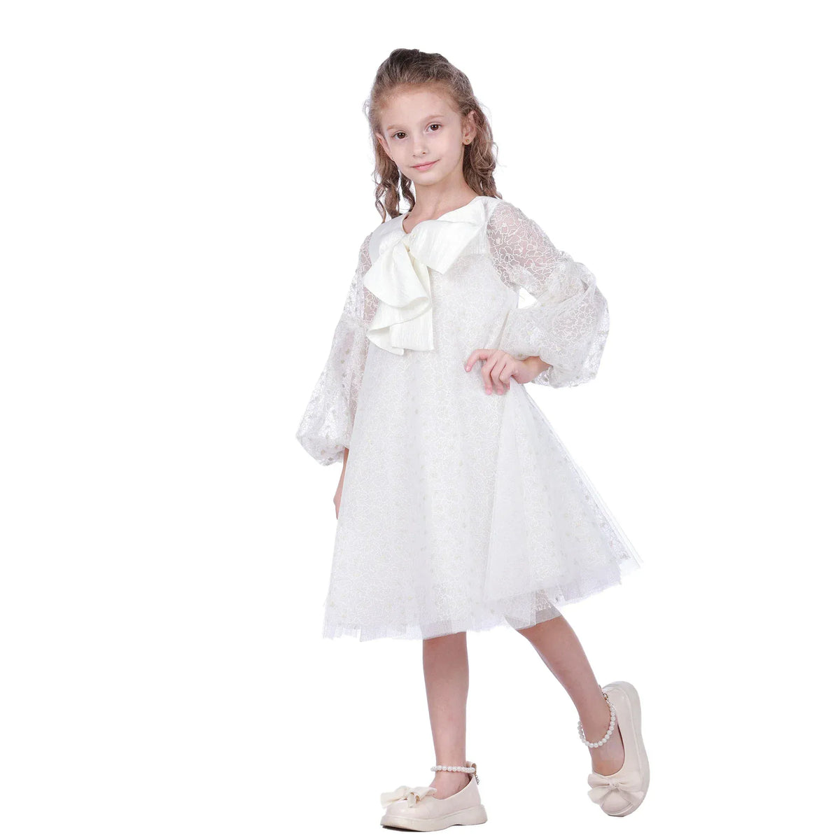 Floral Fancy Dress For Girls Image