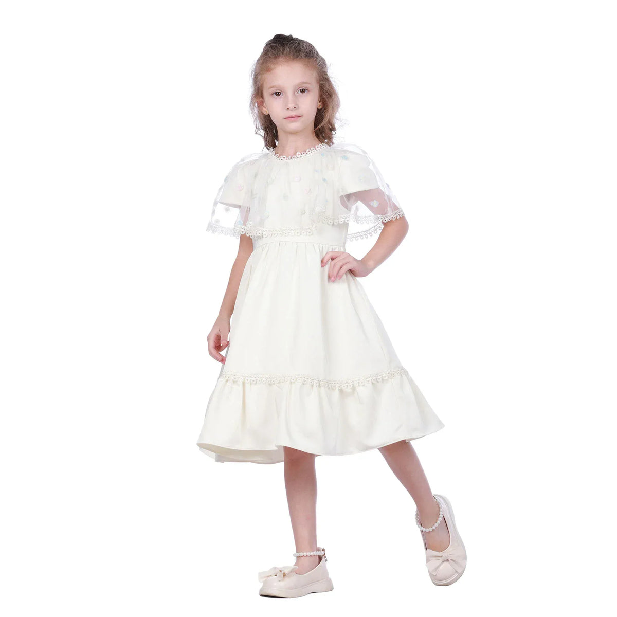 Floral Facny Dress for Girls Image