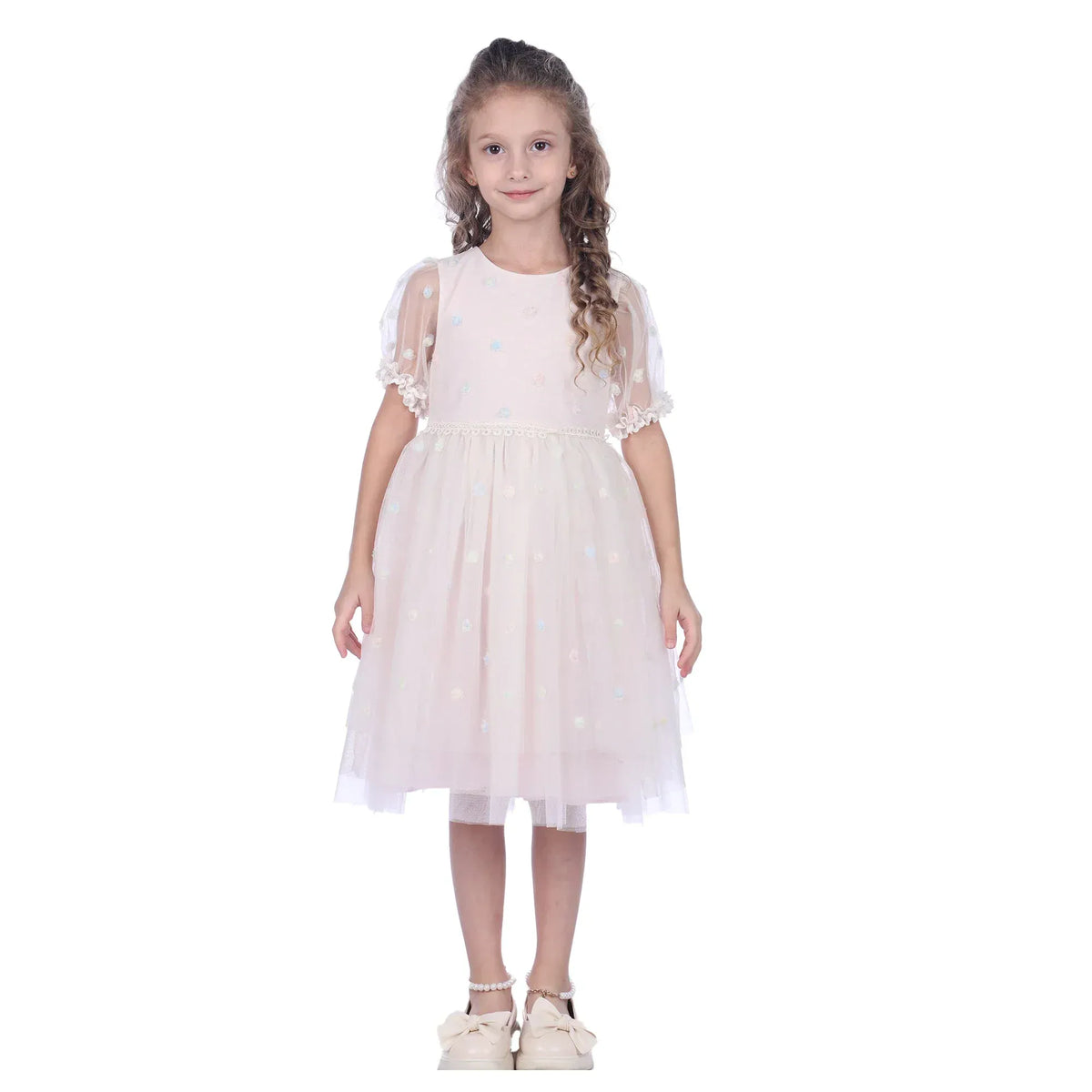 Floral Facny Dress for Girls Image