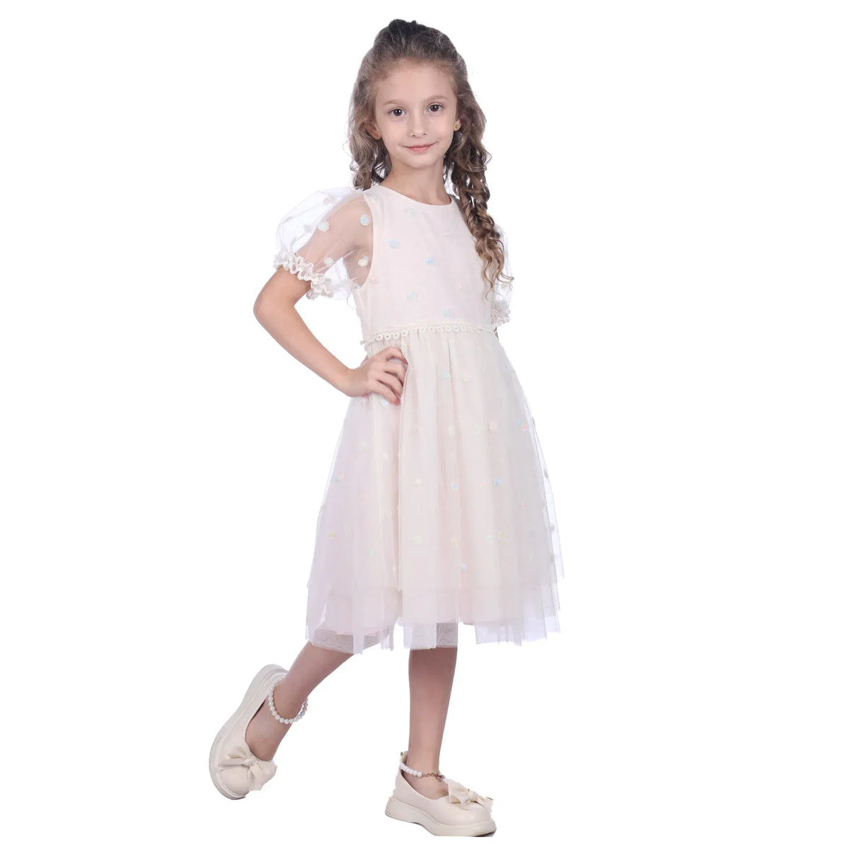 Floral Facny Dress for Girls Image