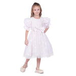 Light Pink Floral Facny Dress for Girls Image