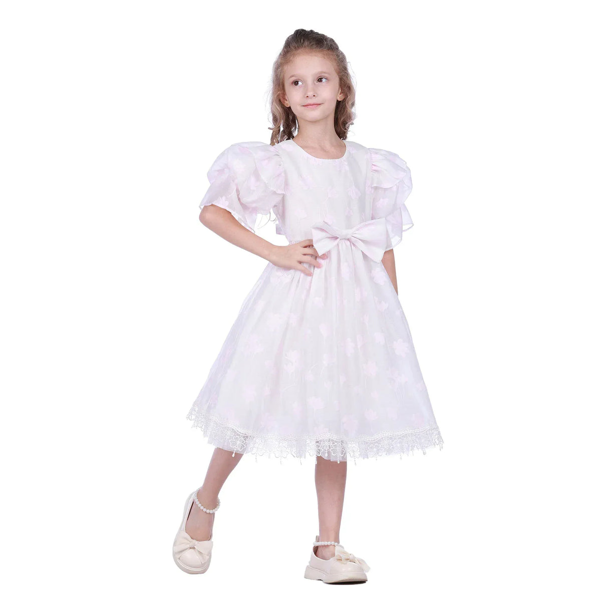 Floral Facny Dress for Girls Image
