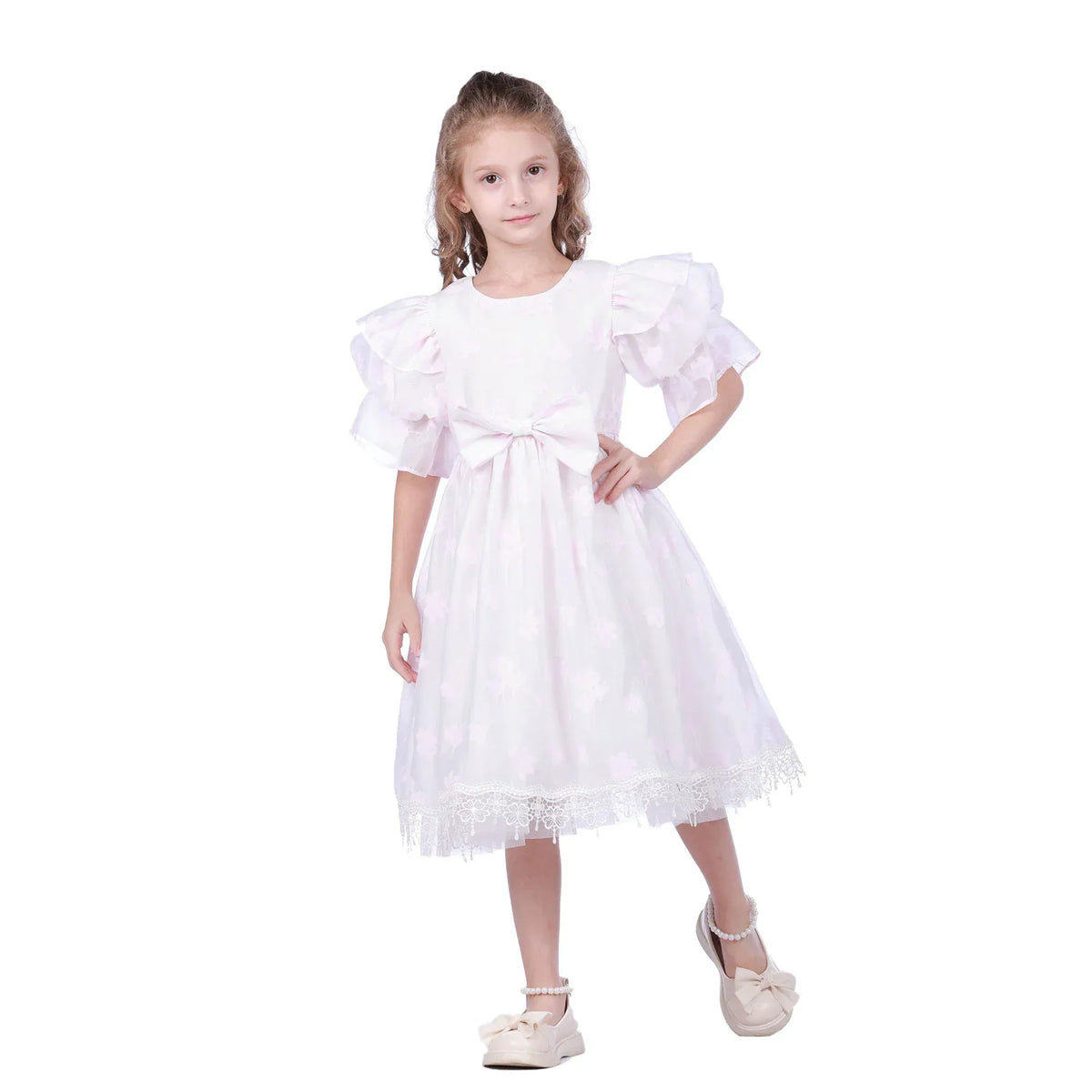 Floral Facny Dress for Girls Image