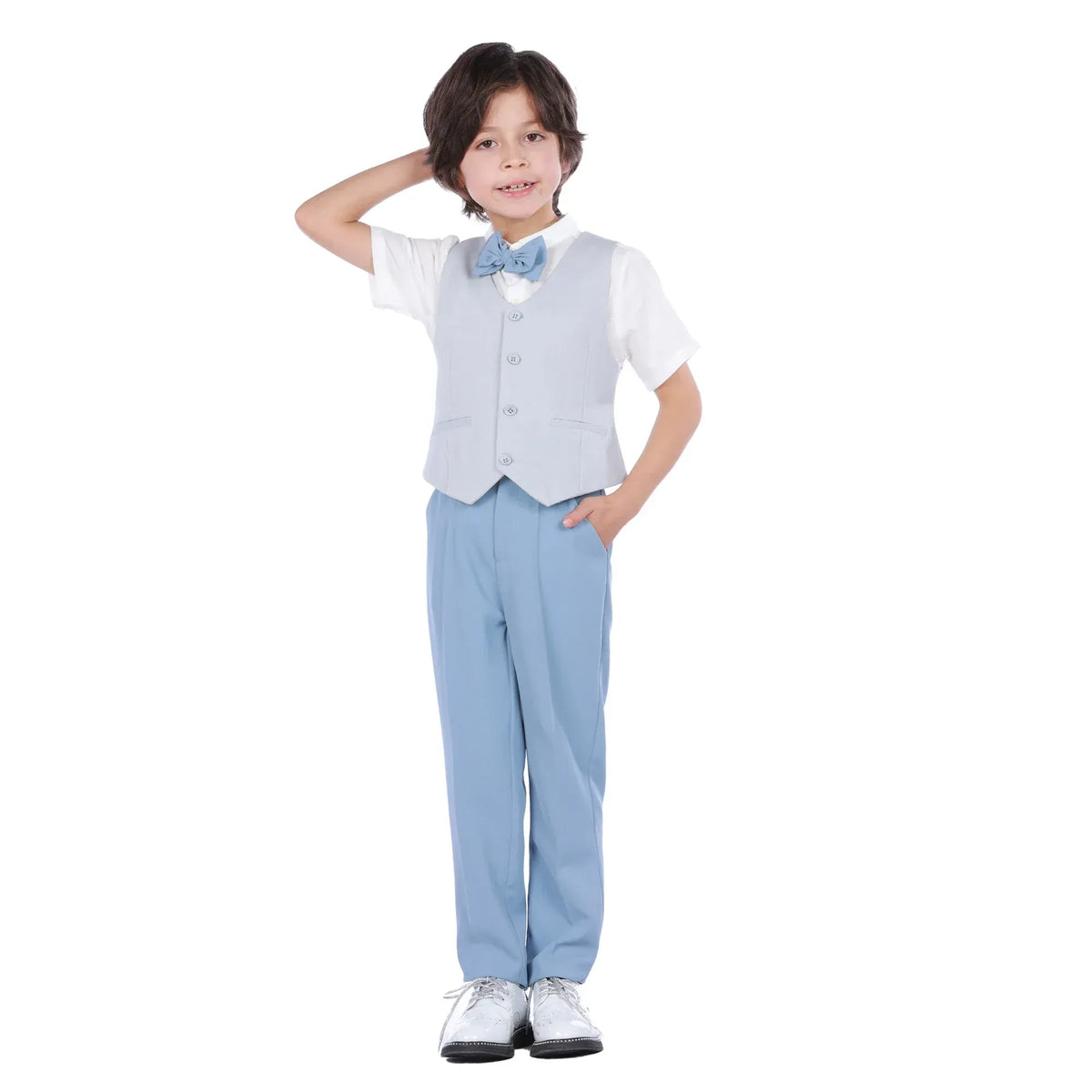 Plain Formal Waistcoat For Boys Image