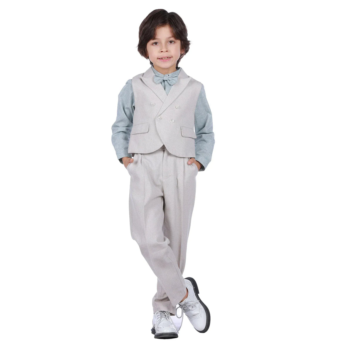Solid Formal Waistcoat For Boys Image