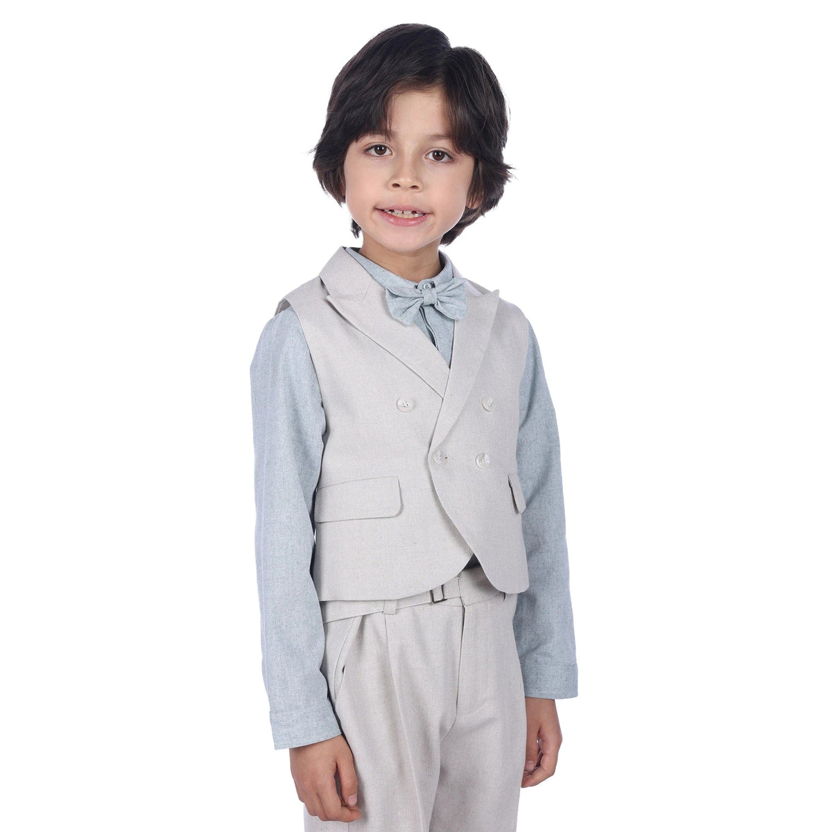 Solid Formal Waistcoat For Boys Image