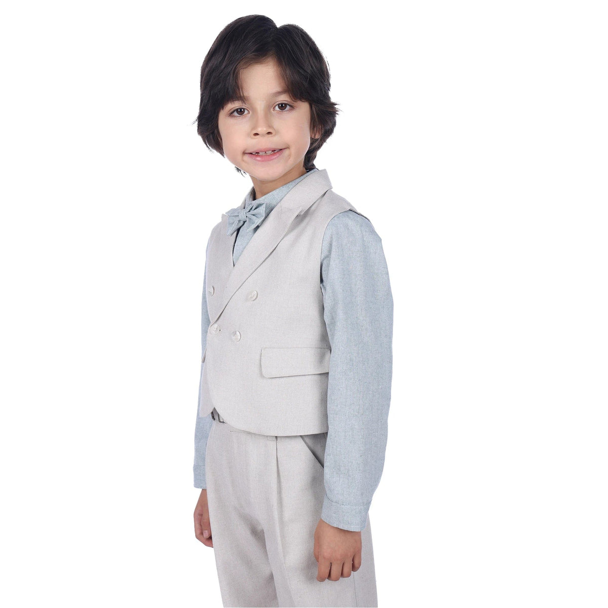 Solid Formal Waistcoat For Boys Image