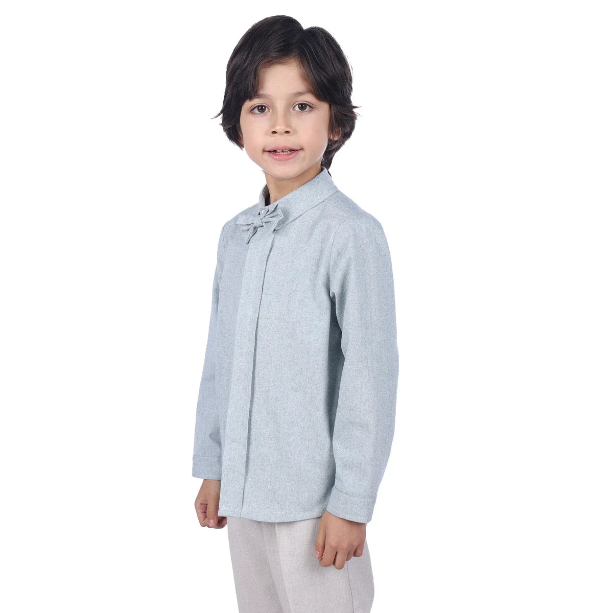 Solid Formal Shirt For Boys Image