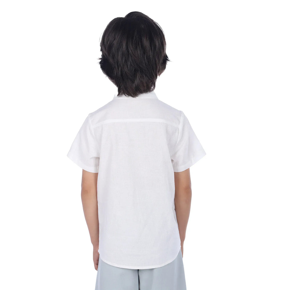 Plain Formal Shirt For Boys Image