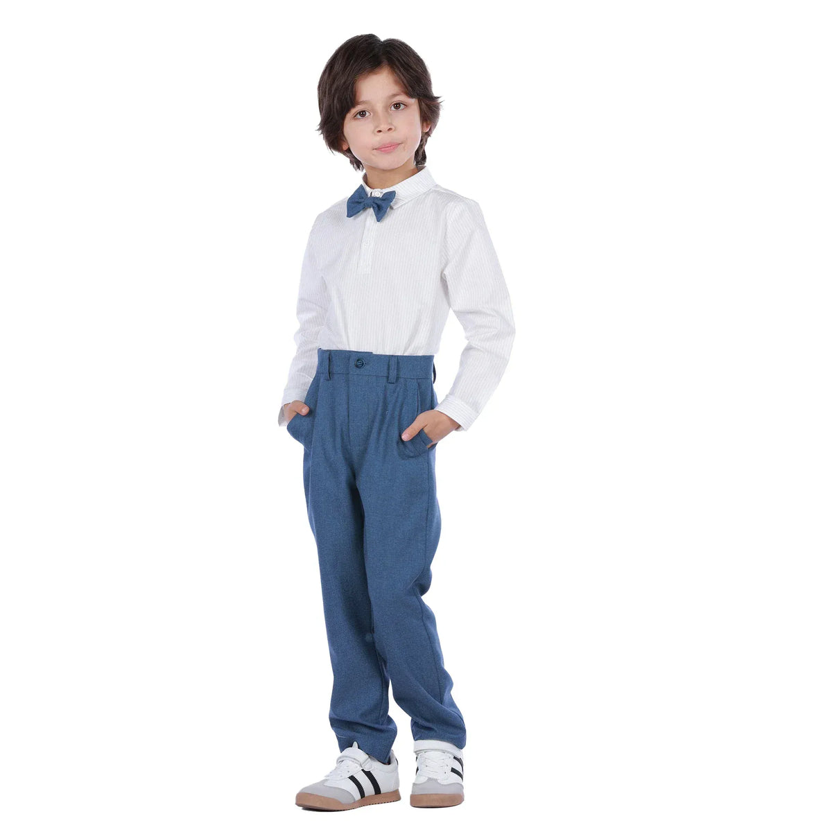 Striped Formal Blouse For Boys Image