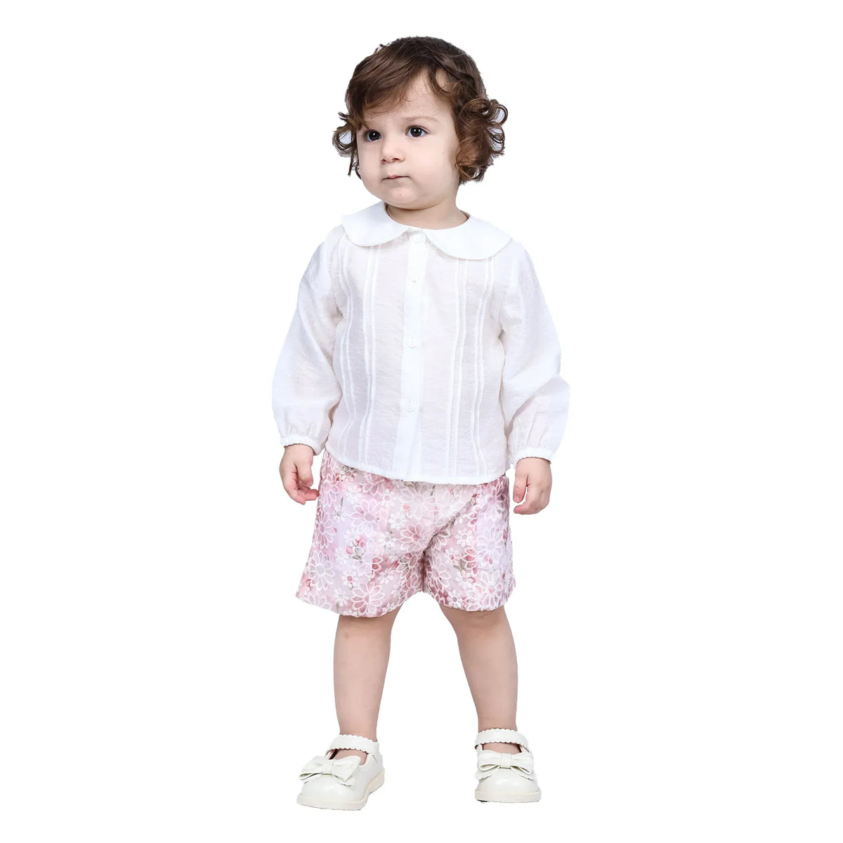 Plain Formal Shirt For Baby girl Image