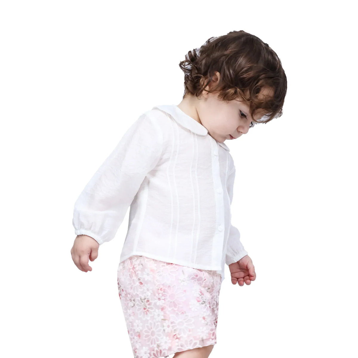 Plain Formal Shirt For Baby girl Image