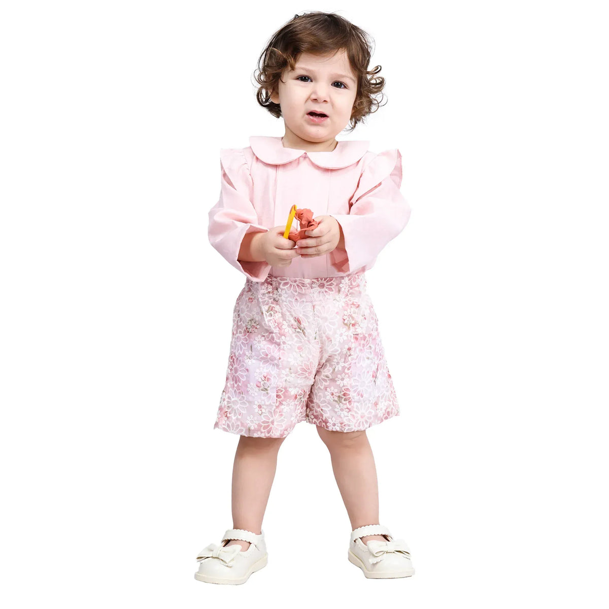 Floral Formal Shorts For Baby girl Image