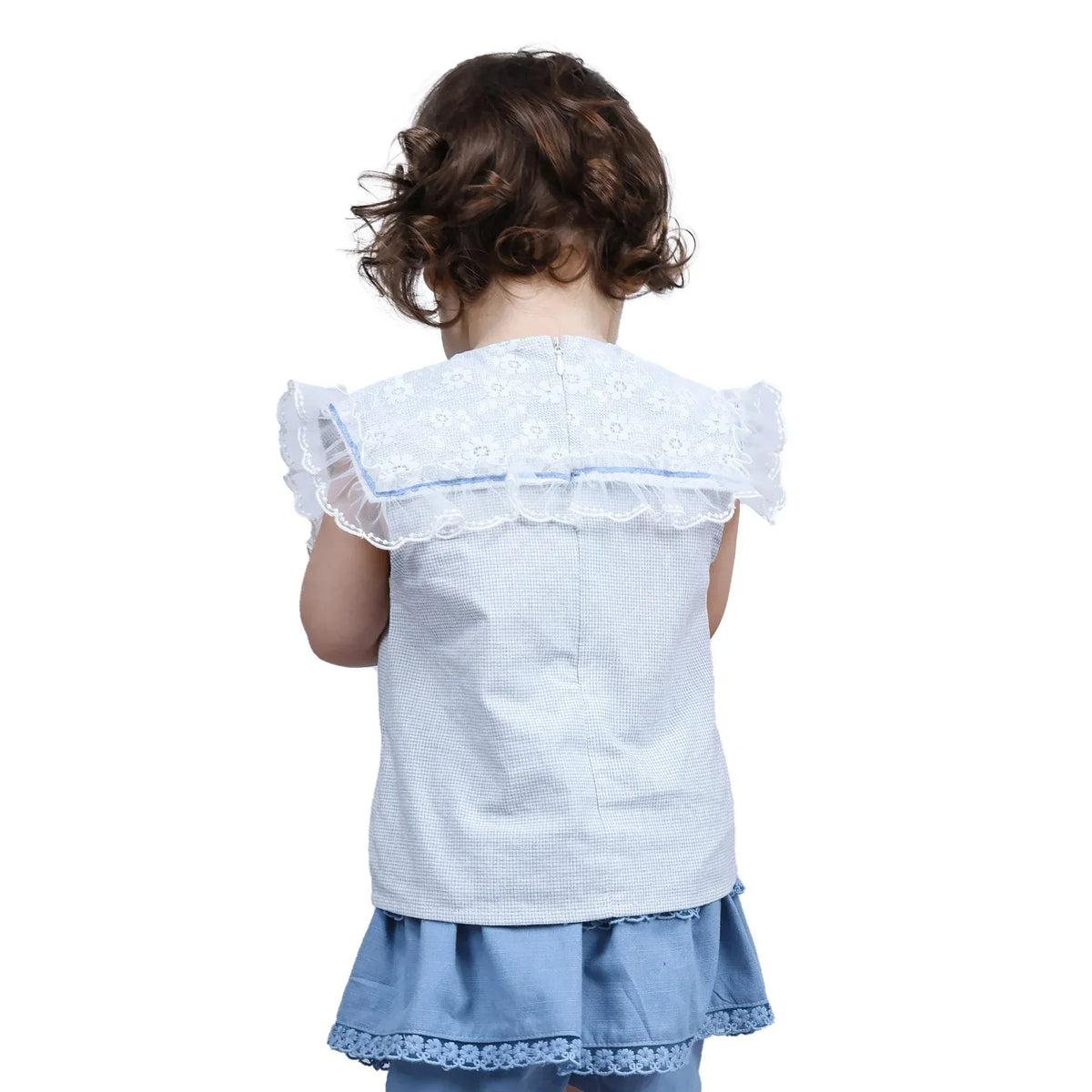 Checked Formal Blouse for Baby girl Image