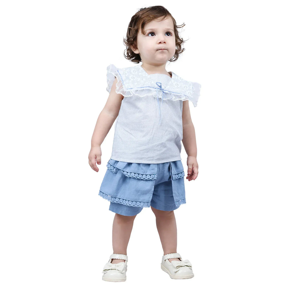 Checked Formal Blouse for Baby girl Image